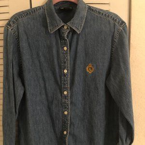 Long Sleeve Denim Ralph Lauren Shirt